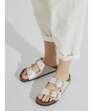 BIRKENSTOCK ARIZONA BIG BUCKLE Slipper sandal graceful pearl white - Women&rsquo;s shoes - 7