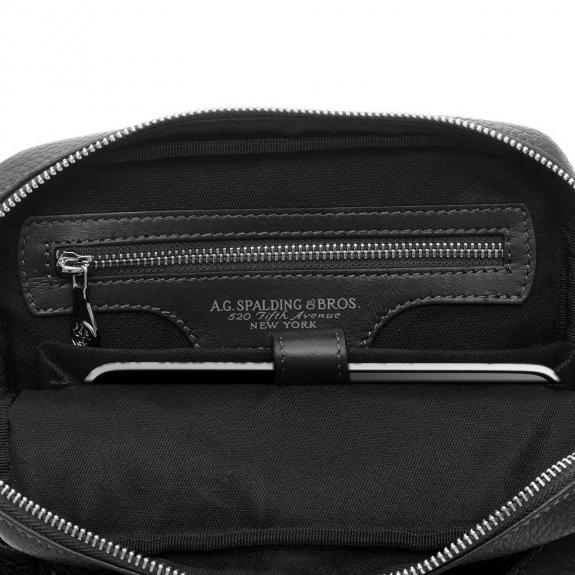 TOURIST Leather bag black - Over-the-shoulder Bags for Men