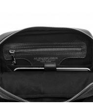 SPALDING TOURIST Leather bag black - Over-the-shoulder Bags for Men - 5