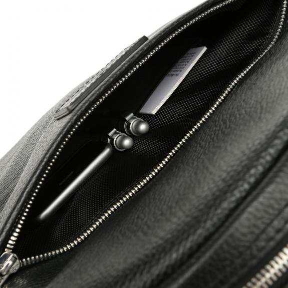 VERMONT 13 "laptop backpack, in leather black - Laptop backpacks