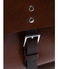 THE BRIDGE LORENZO Leather backpack for PC 14 " Brown / Palladium - Laptop backpacks - 3