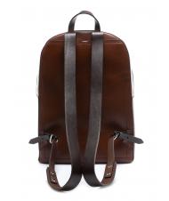 THE BRIDGE LORENZO Leather backpack for PC 14 " Brown / Palladium - Laptop backpacks - 4
