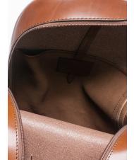 THE BRIDGE LORENZO Leather backpack for PC 14 " Brown / Palladium - Laptop backpacks - 5