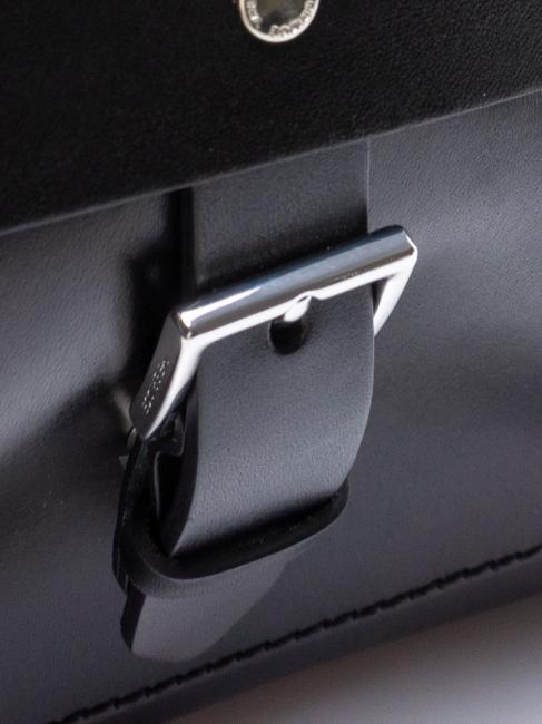 LORENZO Leather backpack for PC 14 " Black - Laptop backpacks