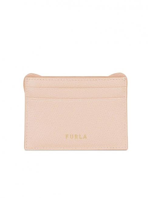 ALLEGRA Leather credit card holder with mirror candyrose - Accessories for bags