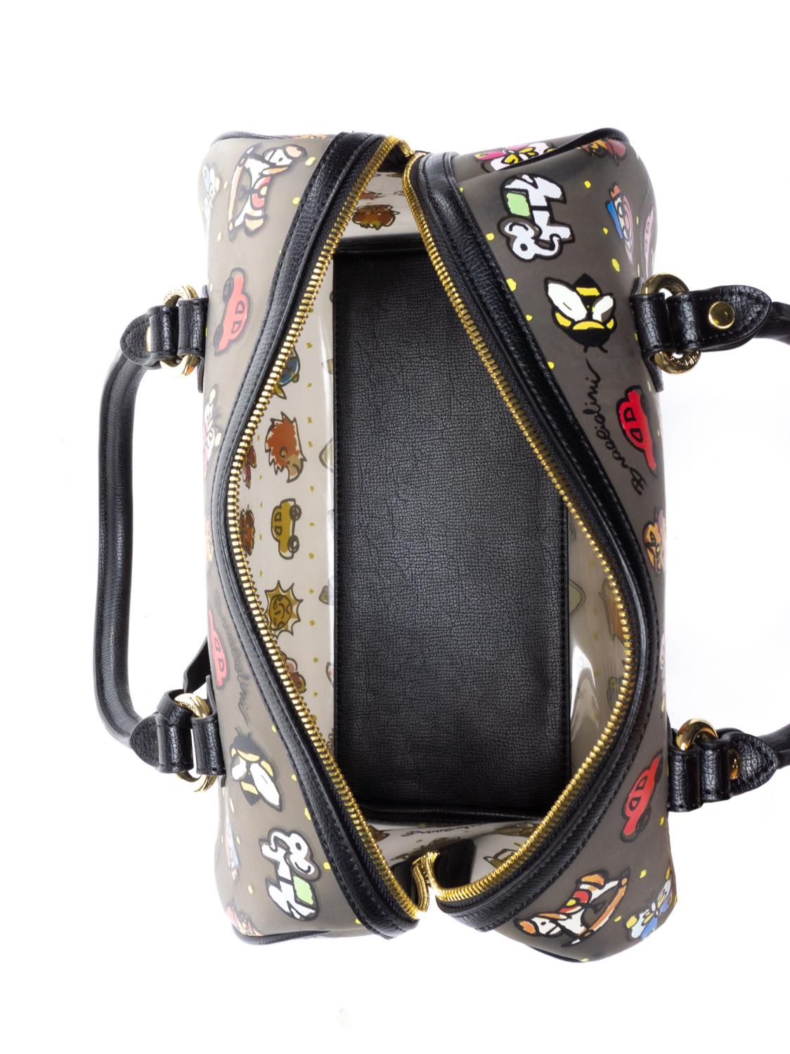 Braccialini Temini Transparent Trunk Bag Gum Black Buy At