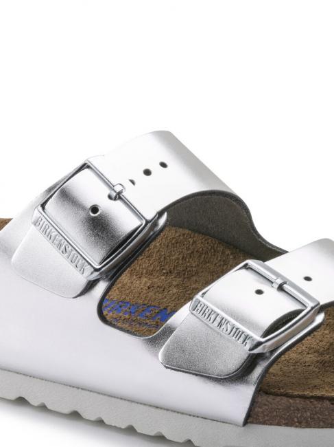 ARIZONA Leather slipper sandal metallic silver - Women&rsquo;s shoes