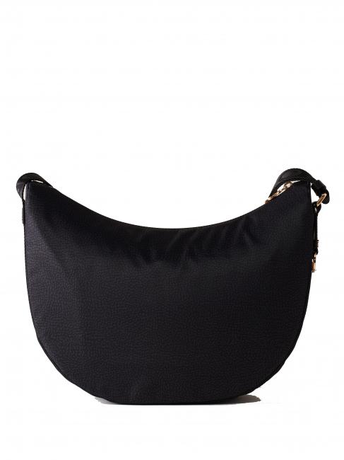 LUNA BAG MIDDLE ECO LINE LUNA Shoulder bag in jet fabric op dark black - Women’s Bags