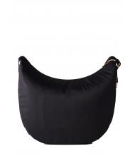 BORBONESE LUNA BAG MEDIUM LUNA Hobo bag, Medium dark black - Women’s Bags - 4