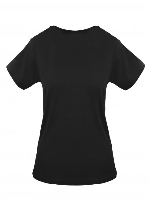 BICOLOR LOGO Cotton T-shirt black - T-shirt