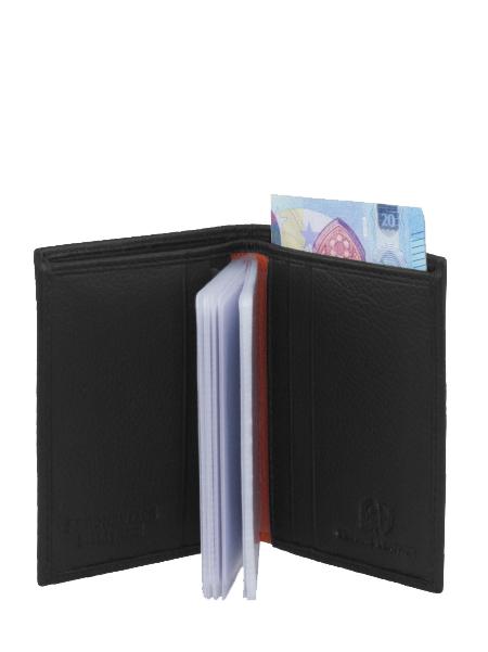FIGHTER Vertical leather wallet Black - Men&rsquo;s Wallets