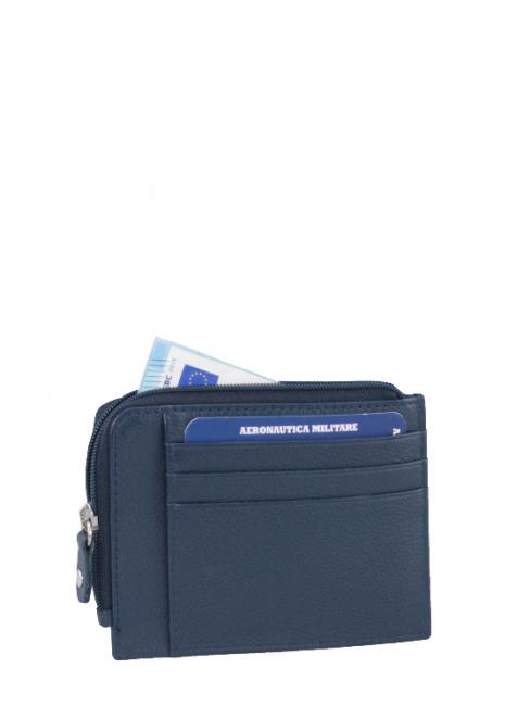 FIGHTER Flat leather wallet blue - Men&rsquo;s Wallets