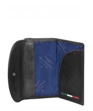 AERONAUTICA MILITARE TARGET Leather key case Black - Key holders - 3