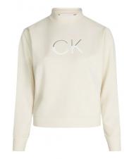CALVIN KLEIN MESH LOGO Sweatshirt muslin - Women's Sweatshirts - 3