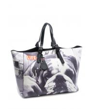 L'ATELIER DU SAC LIFE PETITE NICOLE Shopping bag with clutch bag dogs - Women’s Bags - 3