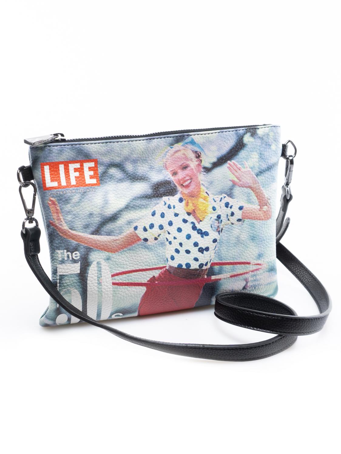 L'atelier Du Sac Life Sophie Clutch Bag With Shoulder Strap The Fifties -  Buy At Outlet Prices!