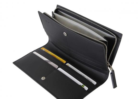 DURINI Large 12 cc wallet and coin purse black - Women&rsquo;s Wallets