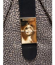 BORBONESE HOBO CORTINA MEDIUM Medium shoulder bag OP / NATURAL / BLACK - Women’s Bags - 4