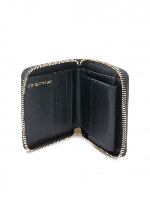 CLASSICA  Medium zip around wallet dark black - Duffle bags