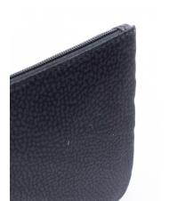 BORBONESE CLASSICA Hand clutch bag dark black - Sachets & Travels Cases - 3