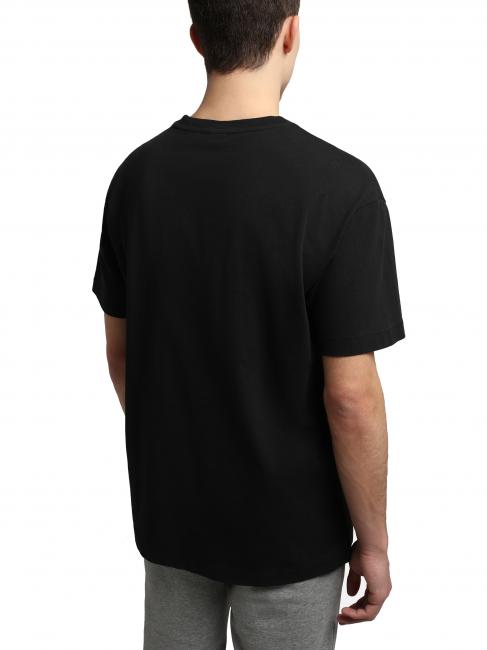 S-BOX SS Logo box cotton T-shirt black 041 - T-shirt