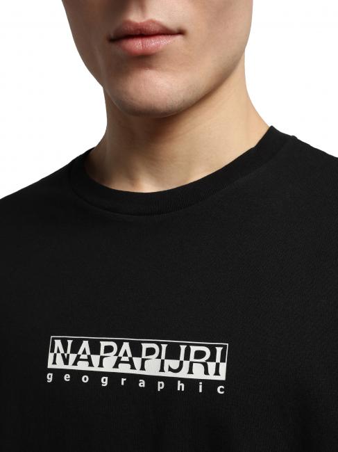 S-BOX SS Logo box cotton T-shirt black 041 - T-shirt