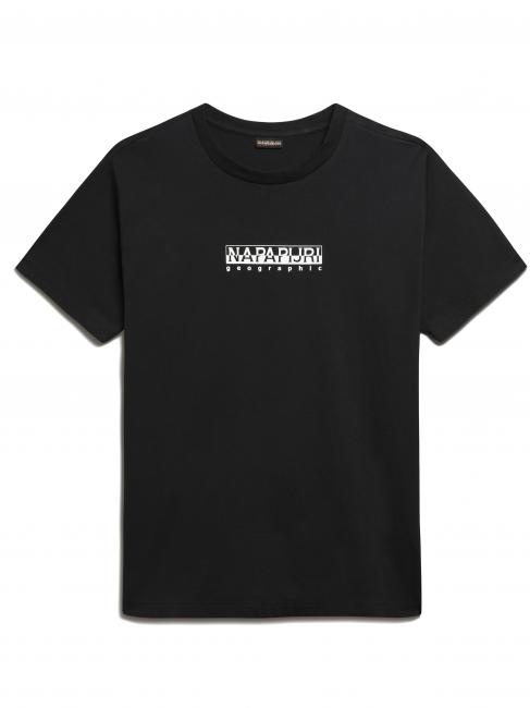 S-BOX SS Logo box cotton T-shirt black 041 - T-shirt