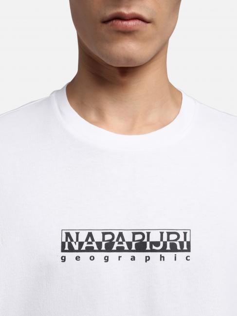 S-BOX SS Logo box cotton T-shirt bright white 002 - T-shirt