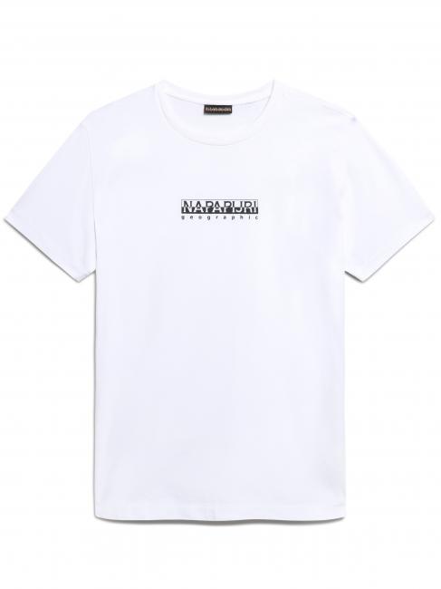 S-BOX SS Logo box cotton T-shirt bright white 002 - T-shirt