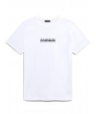 NAPAPIJRI S-BOX SS Logo box cotton T-shirt bright white 002 - T-shirt - 4