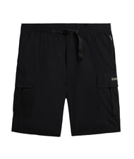 NAPAPIJRI N-DRU Cargo bermuda in cotton with belt black 041 - Trousers - 6