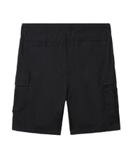 NAPAPIJRI N-DRU Cargo bermuda in cotton with belt black 041 - Trousers - 7