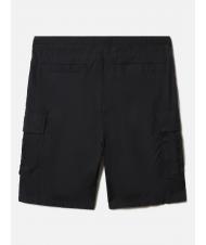 NAPAPIJRI N-DRU Cargo bermuda in cotton with belt black 041 - Trousers - 7