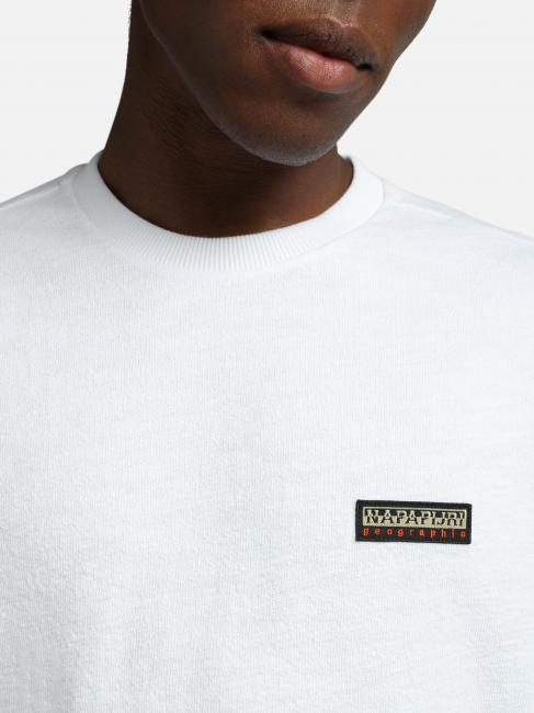 S-MAEN SS Cotton T-shirt bright white 002 - T-shirt