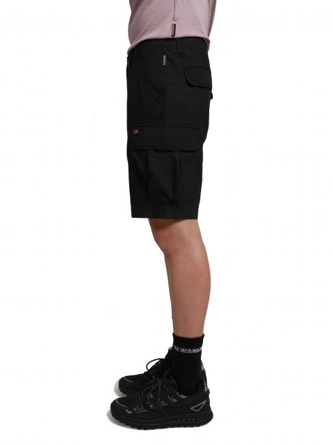 NOTO 5 Cotton cargo bermuda shorts black 041 - Trousers