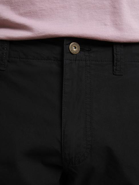 NOTO 5 Cotton cargo bermuda shorts black 041 - Trousers