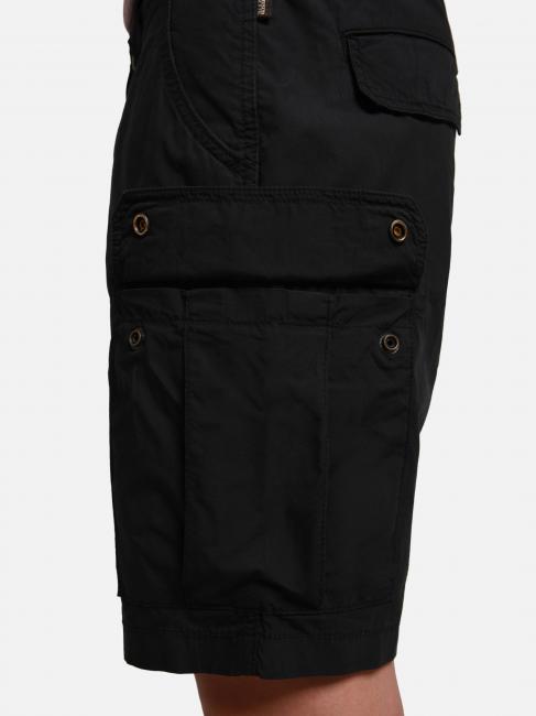 NOTO 5 Cotton cargo bermuda shorts black 041 - Trousers