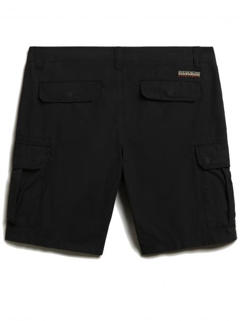 NOTO 5 Cotton cargo bermuda shorts black 041 - Trousers