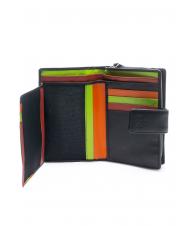 LESAC COLORFULL Woman leather wallet Black - Women’s Wallets - 2