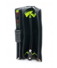 LESAC COLORFULL Woman leather wallet Black - Women’s Wallets - 4