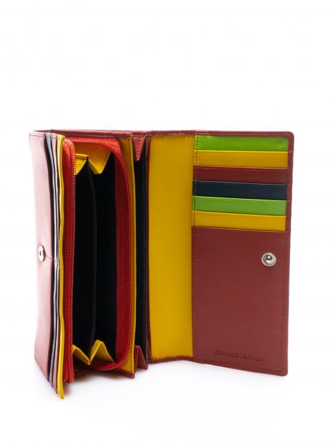 COLORFULL Leather wallet, with coin purse rs - Women&rsquo;s Wallets
