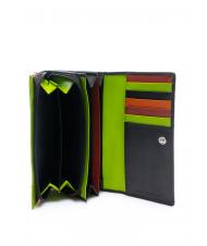 LESAC COLORFULL Leather wallet, with coin purse Black - Women’s Wallets - 2