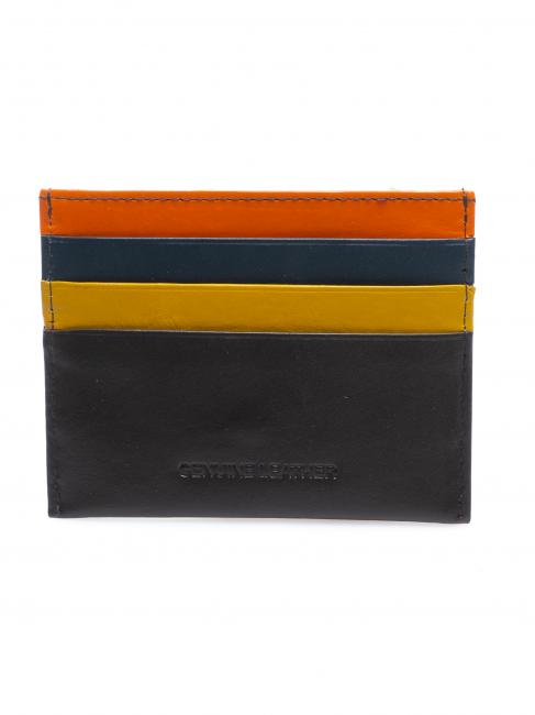 COLORFULL Flat leather card holder MORO - Men’s Wallets