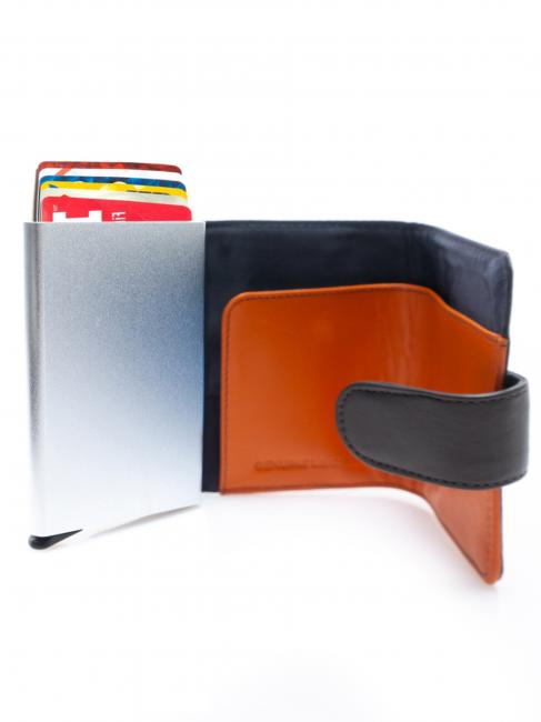 COLORFULL Leather wallet with aluminum card holder MORO - Men&rsquo;s Wallets