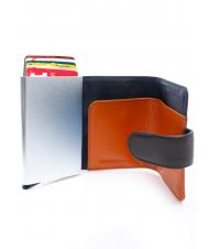 LESAC COLORFULL Leather wallet with aluminum card holder MORO - Men&rsquo;s Wallets - 2