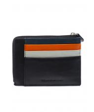 LESAC COLORFULL Flat leather wallet Black - Men’s Wallets - 3