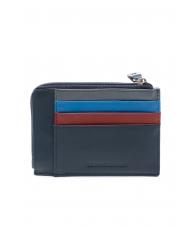 LESAC COLORFULL Flat leather wallet blue - Men’s Wallets - 3