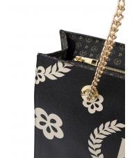 POLLINI HERITAGE  Shopping bag with all over print Black - Women&rsquo;s Bags - 5