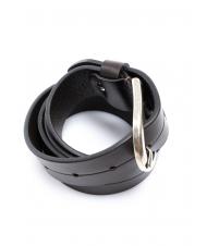 AERONAUTICA MILITARE CINTURA IN PELLE Made in Italy MORO - Belts - 3