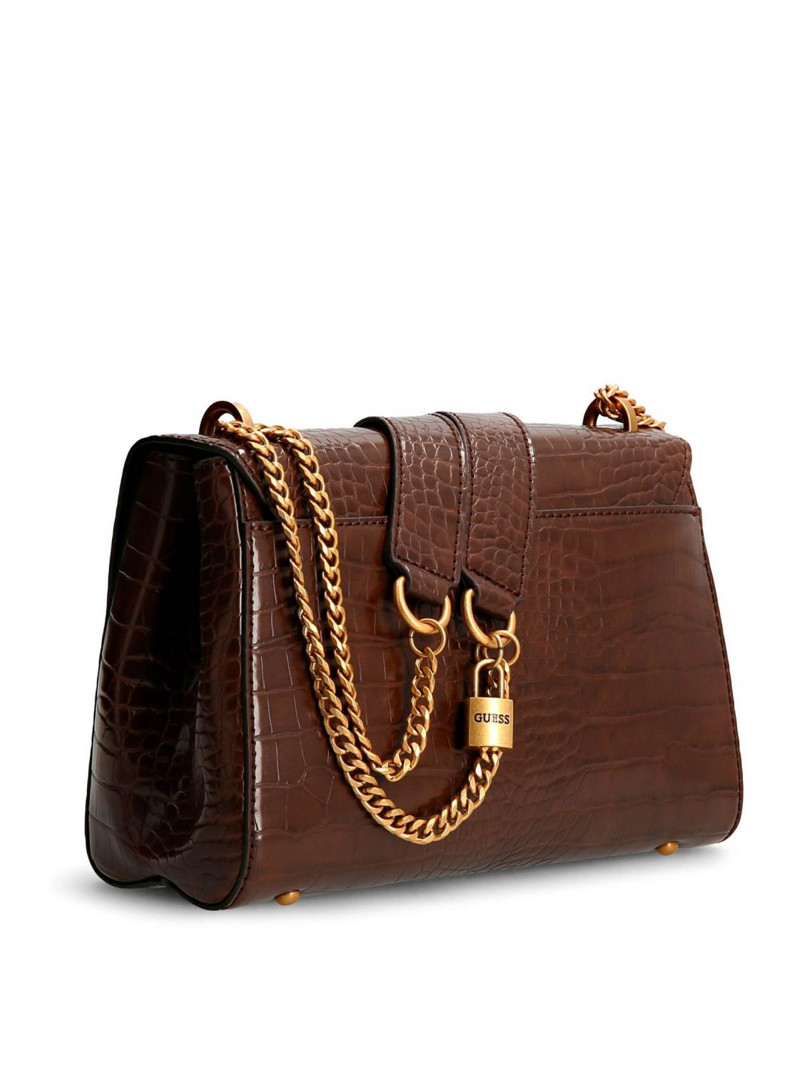 Buy Guess Katey Mini Satchel Brown Bag from the Next UK online shop